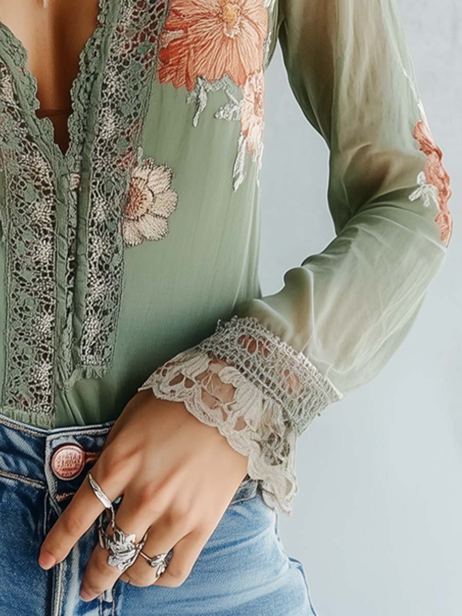 Bohemian | Floral Print Blouse