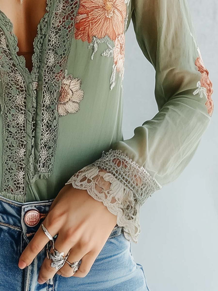 Bohemian | Floral Print Blouse