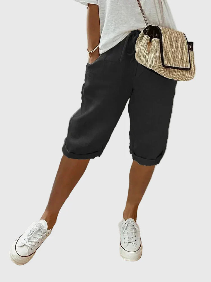Grace | Cotton Linen Shorts