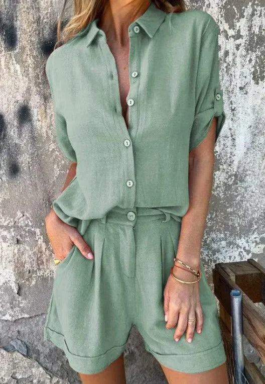 Melda | Breezy Button Set