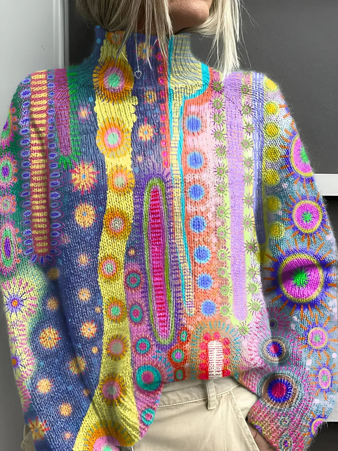 Olive | Colorful and Comfortable Knitted Turtleneck Sweater for Style and Comfort