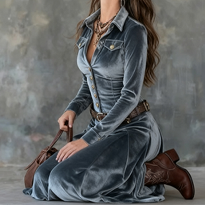 Vena™ | Modern Flowing Maxi Dress