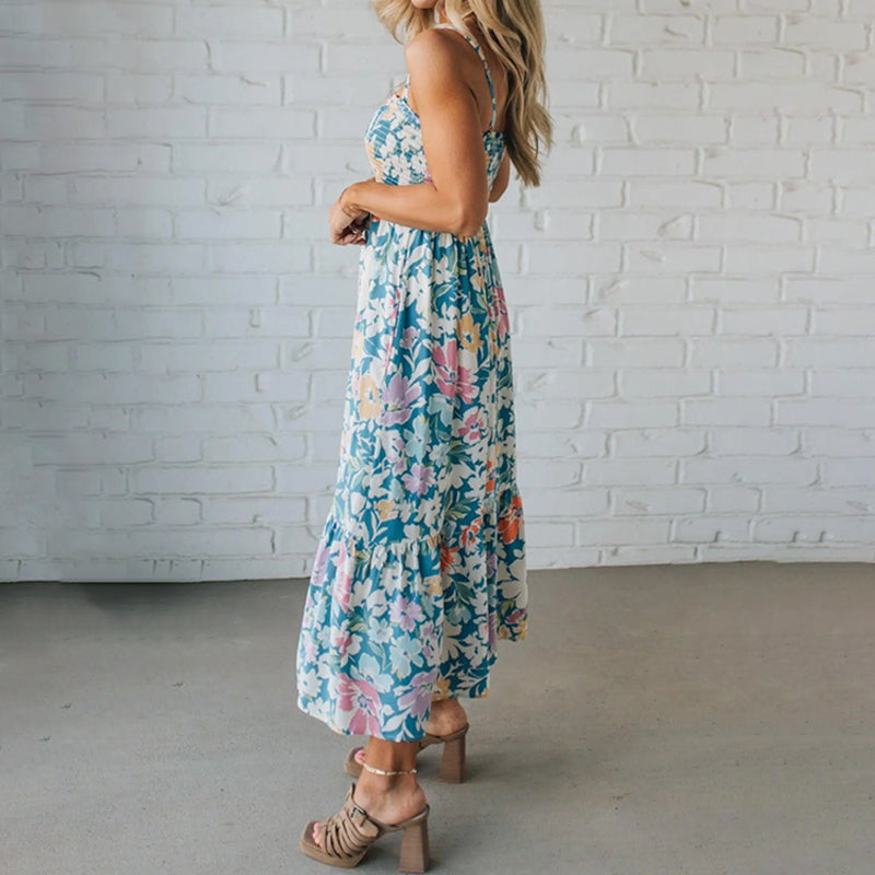 Flora | Smocked Floral Maxi Dress